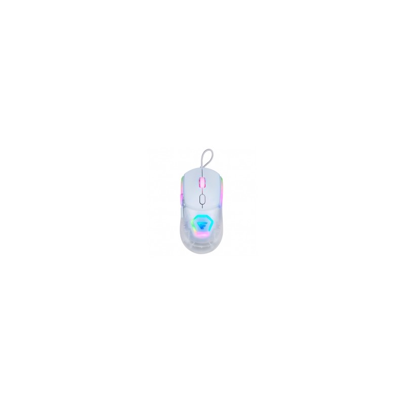 Mouse GameFactor MOG530, Alámbrico, RGB, 12,000 DPI, Pixart 3327, Blanco - MOG530-WH