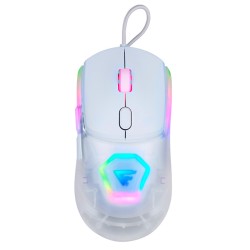 Mouse GameFactor MOG530, Alámbrico, RGB, 12,000 DPI, Pixart 3327, Blanco - MOG530-WH