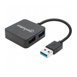 Hub Manhattan USB 3.0 de SuperVelocidad con 4 puertos - 162296