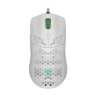 Mouse GameFactor MOG601-WH | Blanco | Ultralight | Alámbrico | RGB | 16,000 DPI | PIXART 3389 | 7 Botones