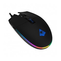 Mouse Gamer Munfrost Triton Black, Alámbrico, 12,000 DPI, 6 Botones Progamables, Pixart 3360 óptico