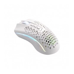 Mouse Gamer Redragon Storm Pro White M808-KS, Alámbrico e Inalámbrico, 16,000 DPI, 8 Botones Programables, Pixart 3335 Óptico