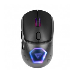 Mouse GameFactor MOW700, Inalámbrico, RGB, 26,000 DPI, Pixart 3395, Negro - MOW700-BK