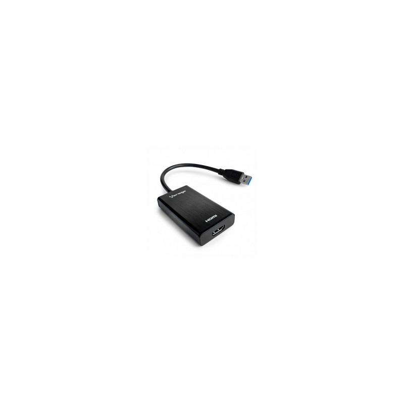 Adaptador Vorago ADP-204, USB 3.0 a HDMI, Incluye un Puerto 3.5mm - ADP-204