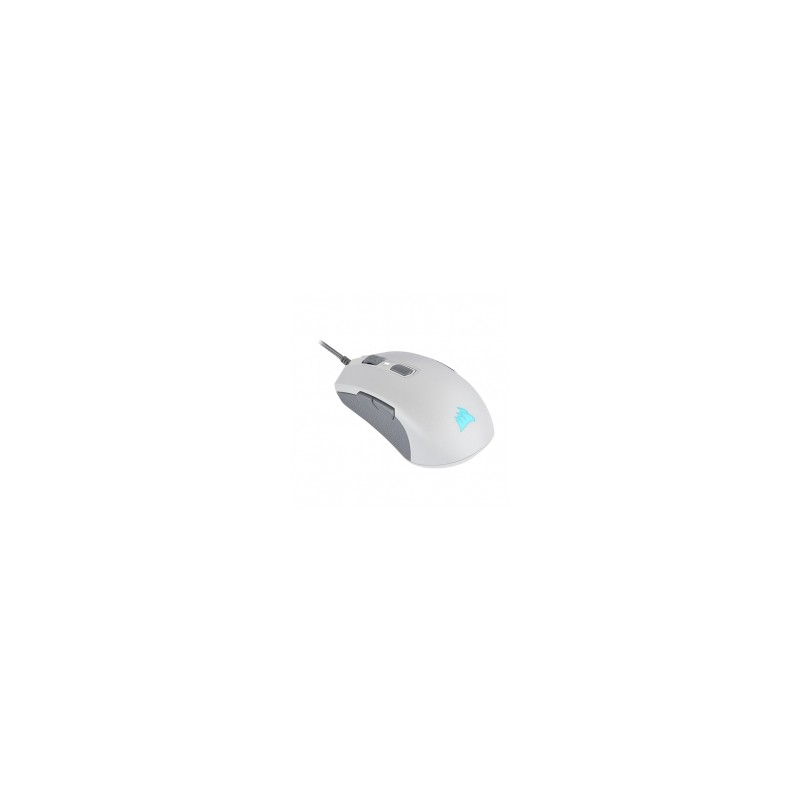 Mouse Corsair M55 RGB PRO Blanco, Ambidiestro, Alámbrico, RGB, ICUE, 12,400 DPI, CH-9308111-NA