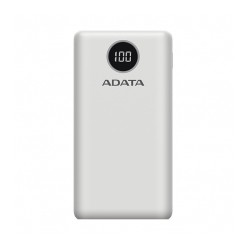 Power Bank Adata P20000QCD Blanco | 20000 mAh | Carga rapida | Hasta 3 dispositivos a la vez -  AP20000QCD-DGT-CWH