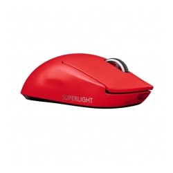 Mouse Logitech G PRO X Superlight Rojo, Lightspeed, Ultra Ligero, Inalámbrico, Sensor Hero 25K - 910-006783