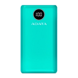 Power Bank Adata P20000QCD Verde, 20000 mAh, Carga rapida, Hasta 3 dispositivos a la vez - AP20000QCD-DGT-CGN