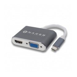 Adaptador Naceb Tipo C | HDMI | VGA - NA-0113