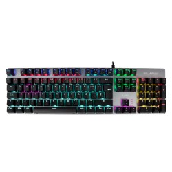 Teclado Gamer BalamRush Alba KG745, Mecanico, Tecla Azul, RGB, Anti Ghosting, USB, Teclas Programables - BR-929653