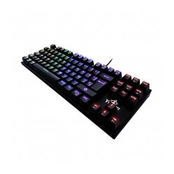 Teclado Mecánico Yeyian Spark Serie 2000, RGB, Blue (click), TKL, Español, YAT1804