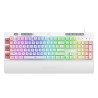 Teclado Gamer de Membrana Redragon Shiva White K512W-RGB-SP, Macros personalizables, Reposa muñecas, Español
