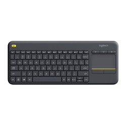 Teclado Logitech K400 Plus, Español , Inalámbrico, Negro, Incluye Touchpad - 920-007123