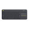 Teclado Logitech K400 Plus, Español , Inalámbrico, Negro, Incluye Touchpad - 920-007123