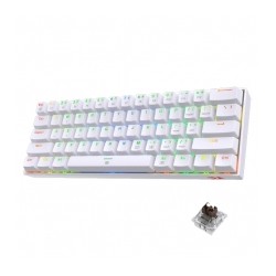 Teclado Gamer Mecanico Redragon Dragonborn K630RGB White | Switches Redragon Brown | 60% - K630W-RGB