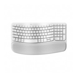 Teclado Logitech Wave Keys | Blanco | Ergonómico | Inalámbrico | Inglés | Reposa Muñecas - 920-012279