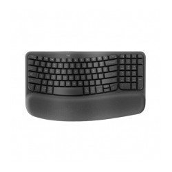 Teclado Logitech Wave Keys | Ergonómico | Inalámbrico | Inglés | Reposa Muñecas - 920-012278