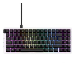 Teclado Mecánico Modular NZXT Function Mini TKL Blanco, Switches Gateron Red, RGB, Hot Swap, USB C, Ingles - KB-175US-WR