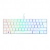 Teclado Gamer Mecanico 60% Munfrost Light Moon White, Switches Gateron Blue, Alambrico, Iluminacion ARGB, Español