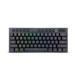 Teclado Gamer Mecanico Redragon Horus Mini RGB Black, Switches Red Ultra Low Profile, Alámbrico, Iluminación RGB, Inglés - K618-