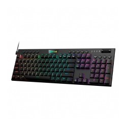 Teclado Gamer Mecanico Redragon K619 Horus FS Negro, Switches Red Ultra Low Profile, Alámbrico, Iluminación LED RGB, Inglés - K6