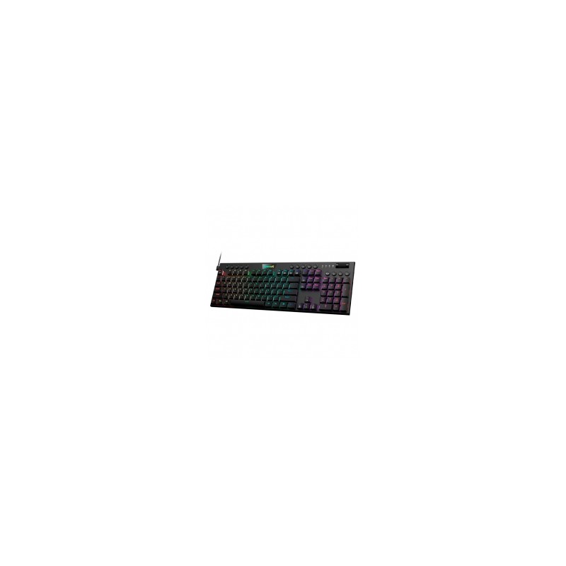 Teclado Gamer Mecanico Redragon K619 Horus FS Negro, Switches Red Ultra Low Profile, Alámbrico, Iluminación LED RGB, Inglés - K6