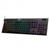 Teclado Gamer Mecanico Redragon K619 Horus FS Negro, Switches Red Ultra Low Profile, Alámbrico, Iluminación LED RGB, Inglés - K6