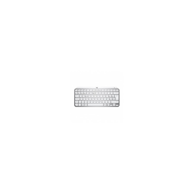 Teclado Logitech MX Keys Mini, Español, Inalámbrico, Gris Palido - 920-010477