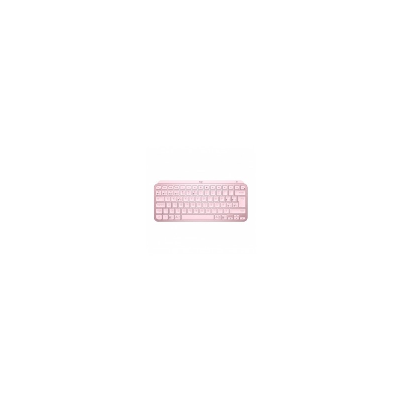 Teclado Logitech MX Keys Mini, Español, Inalámbrico, Rosado - 920-010478