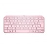 Teclado Logitech MX Keys Mini, Español, Inalámbrico, Rosado - 920-010478