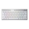 Teclado Gamer Mecanico Redragon Horus Mini PRO White, Switches Red Ultra Low Profile, Inalámbrico, Iluminación RGB, Inglés - K63