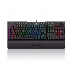 Teclado Gamer Mecanico Redragon Brahma Pro, Switches Opticos Blue, Alámbrico, Iluminación LED RGB, Español - K586RGB-PRO-SP