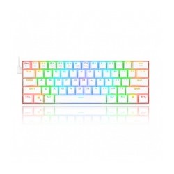 Teclado Mecanico Redragon Draconic K530W-RGB White, 60%, Switches Redragon Brown