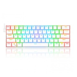 Teclado Mecanico Redragon Draconic K530W-RGB White, 60%, Switches Redragon Brown