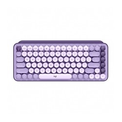Teclado Mecánico Inalámbrico Logitech POP Keys Cosmos, Teclas para emojis intercambiables, Bluetooth, USB Logi Bolt, Inglés - 92