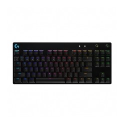 Teclado Mecánico Logitech G PRO Series, TKL, GX Blue, Lightsync, RGB, Ingles - 920-009388