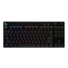 Teclado Mecánico Logitech G PRO Series, TKL, GX Blue, Lightsync, RGB, Ingles - 920-009388