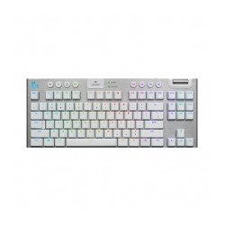 Teclado Mecánico Logitech G915 TKL Blanco, GL Tactile, Lightsync RGB, Lightspeed, Bluetooth - 920-009660