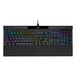 Teclado Corsair K70 Pro con teclas PBT Double Shot Pro, Optico-Mecanico, RGB, Alámbrico, Negro, Ingles - CH-910941A-NA