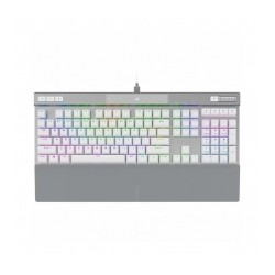 Teclado Corsair K70 Pro con teclas PBT Double Shot Pro, Optico-Mecanico, RGB, Alámbrico, Blanco, Ingles - CH-910951A-NA