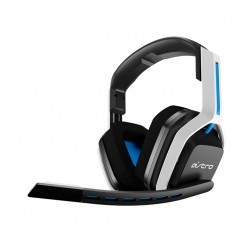 Diadema Astro A20 Wireless Gen 2 Headset, Blanco-Azul, Inalámbrico, USB, PS5 / PS4 / PC / MAC