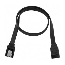 Cable SATA color negro.