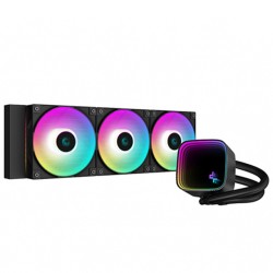Enfriamiento Liquido DeepCool Infinity Series LS720 SE 360mm, ARGB, Tecnología Anti-Fugas, Soporte Universal - R-LS720-BKAMMM-G-
