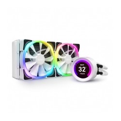 Enfriamiento Liquido NZXT Kraken Z53 White 240mm con Pantalla LCD, 2 Ventiladores Aer RGB - RL-KRZ53-RW