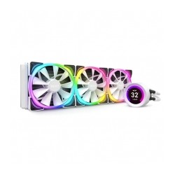 Enfriamiento Liquido NZXT Kraken Z73 Blanco 360mm con Pantalla LCD, 3 Ventiladores Aer RGB - RL-KRZ73-RW